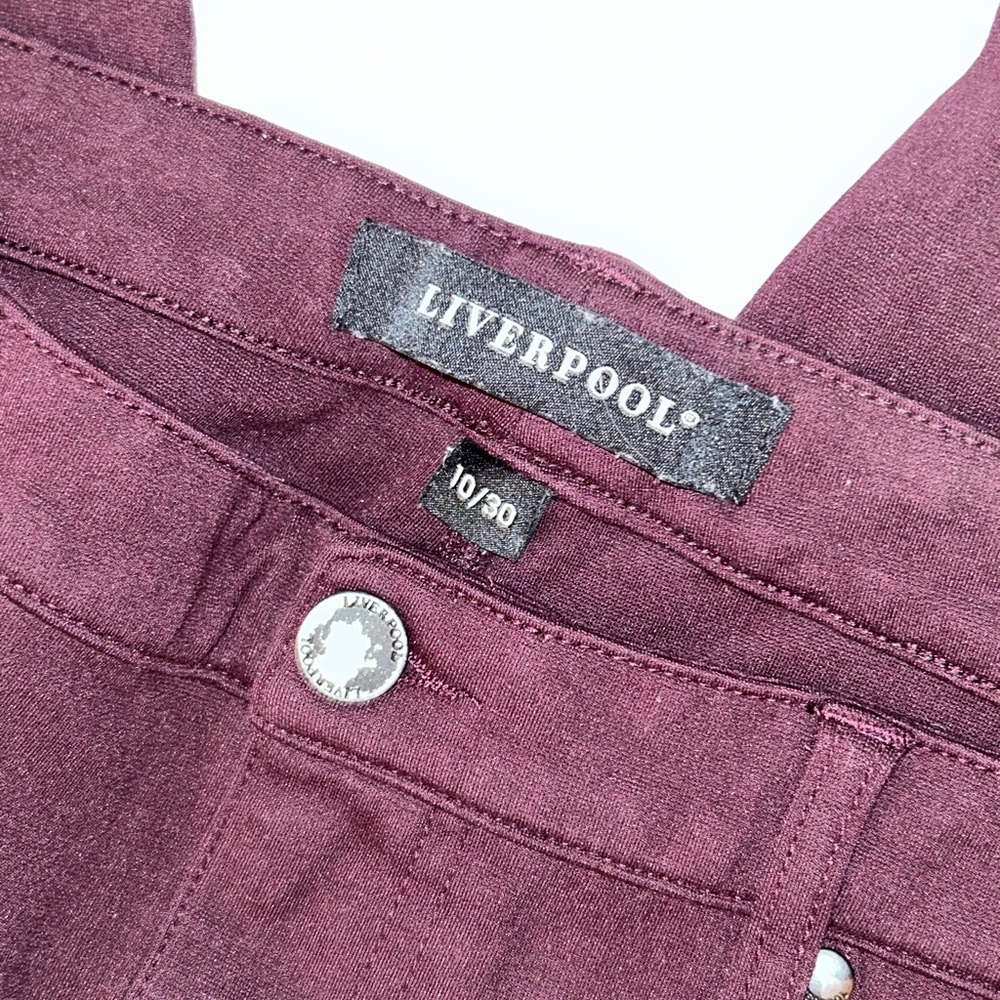 Liverpool Women's Burgundy Pants size 10/30